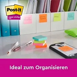 Post-it Super Sticky Notes Soulful Collection farbsortiert, 90 Blatt