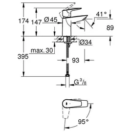 Grohe BauEdge chrom 31367001