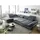 ed exciting design Wohnlandschaft Polyester U-Form 3-Sitzer Grau