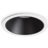 Ideal Lux LED Einbauleuchte Game Round Weiß, Schwarz