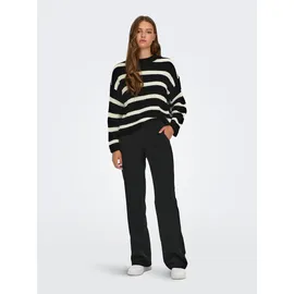 Jdy Justy Pullover Schwarz/Weiß S