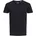 Basic T-Shirt mit V-Neck in Schwarz-XL