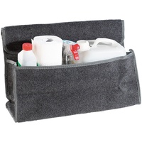 Lescars Kofferraumtasche Klett: Anti-Rutsch-Kofferraumtasche mit Klettbefestigung Large (Kofferraum Organizer Klett, Kfz Tasche, Aufbewahrungsboxen)