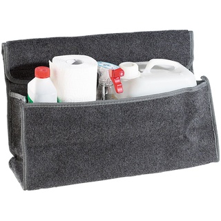 Lescars Kofferraumtasche Klett: Anti-Rutsch-Kofferraumtasche mit Klettbefestigung Large (Kofferraum Organizer Klett, Kofferraumbox, Aufbewahrungsboxen)
