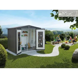 Biohort Europa 4 2,44 x 2,28 m dunkelgrau-metallic