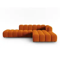 Micadoni Ecksofa Lupine, modular offen 5-Sitzer orange