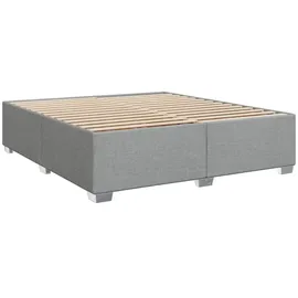 vidaXL Boxspringbett 180 x 200 cm Hellgrau
