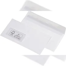 MAILmedia Briefumschläge Recycling - DIN lang (220x110 mm), mit Fenster, haftklebend, 100g/qm, 100 Stück