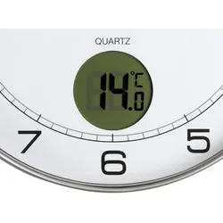 UNiLUX Wanduhr/Quarzuhr "TEMPUS", Durchm.: 300 mm, silber
