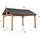Sunjoy Gazebo Rebra Zedernholz 404 cm x 465 cm Anthrazit FSC®
