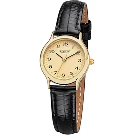 REGENT Damenuhr Quarz Lederband rund 24mm Regent F-1414 (IPG arabisch)