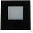Deko-Light Glas-Abdeckung milchig eckig schwarz