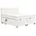 Inter Boxspringbett Bern 200x200 cm mit Motor weiß Coral 70 - Weiß