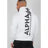 Alpha Industries Back Print Kapuzenpullover White L