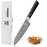 Zayiko Black Edition Santokumesser 18 cm grau/schwarz