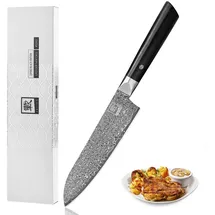 Zayiko Black Edition Santokumesser 18 cm grau/schwarz