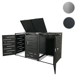 MCW Mülltonnenverkleidung E83 117 x 197 x 80 cm anthrazit