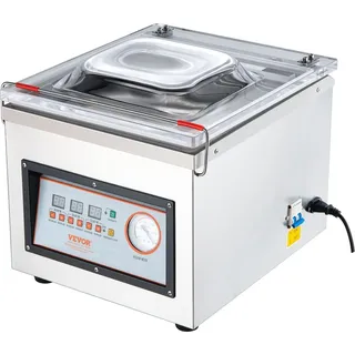 Vevor Kammer-Vakuumierer 320 W Vakuumiergerät für feuchte Lebensmittel Fleisch Marinaden usw. kompakte Größe mit 32 cm Versiegelungslänge