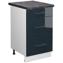 Vicco Schubladenschrank Fame-Line 50 x 82 x 60 cm Dunkelblau