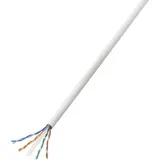 TRU Components Netzwerkkabel CAT 6 U/UTP 4 x 2 x 0.27mm2 Weiß 50 m
