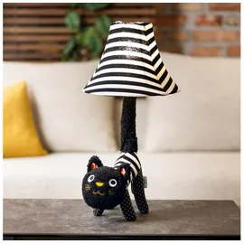 happy lamps - LED-Tischleuchte, für Kinder Baby Luna LED/5,4W/230V Katze, - Schwarz