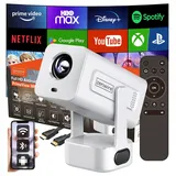 Mini-tragbarer Projektor Android 13 Wifi 360 Full Hd 4k Für Smartphones Zenwire Imc360