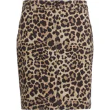 QS Pencilskirt Rock Bedruckt Braun 32