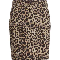 QS Pencilskirt Rock Bedruckt Braun 32