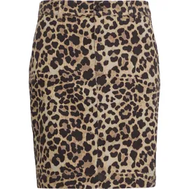 QS Pencilskirt Rock Bedruckt Braun 32