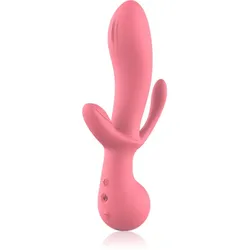 Dream Toys Amour Triple Pleasure Clair Vibrator mit Klitoris-Stimulator 21.5 cm