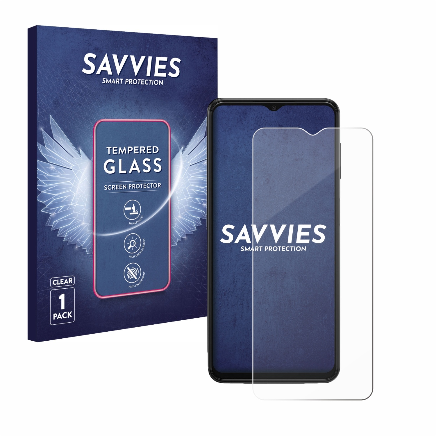 Savvies Clear Panzerglas für Samsung Galaxy A13 5G