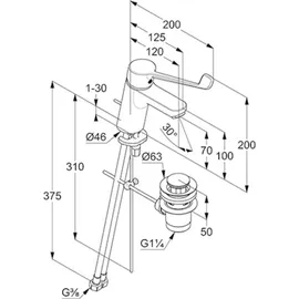 Kludi Pure&Easy Care Einhandmischer (372870565)