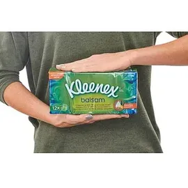 Kleenex® Taschentücher balsam 4-lagig weiß, 12x 9 Tücher