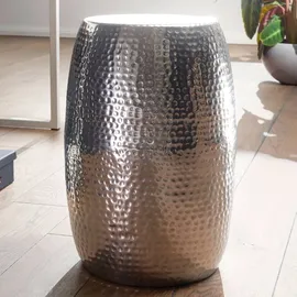 Wohnling Beistelltisch rund Aluminium silber 30,0 x 30,0 x 49,5 cm, 1 St.