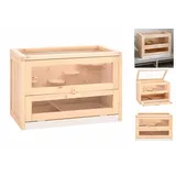 vidaXL Hamsterkäfig 60x35,5x42 cm Massivholz Tanne