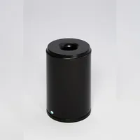Proregal Selbstlöschender Papierkorb 50 l Schwarz
