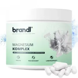 Brandl Nutrition Magnesium Komplex aus 3 Magnesium-Formen Vitamine 360 ct 
