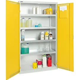 stumpf metall Stumpf Umweltschrank BP-4 lichtgrau / signalgelb + 4 Auffangwannen durchgehend - 7598062
