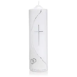 Wiedemann Kerzen Hochzeitskerze verziert 250 x 70 mm, mit individueller Namensverzierung