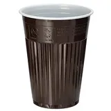 Papstar 3000 Thermo-Automatenbecher, PS 0,18 l Ø 7,03 cm · 9 cm braun/weiss