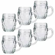 Stölzle Bierkrug Tübinger Bierkrüge 300 ml 6er Set, 6-tlg., Glas weiß