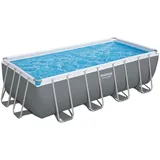 Bestway® Power SteelTM Ersatz Frame Pool ohne Zubehör 488 x 244 x 122 cm, grau, eckig