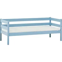 Hoppekids Einzelbett »ECO Comfort Kinderbett, Kiefer Massivholz, Jugendbett inkl. Rollrost«, 70x160 cm, wahlweise in verschieden Farben/ Matratze/ Absturzsicherung, blau