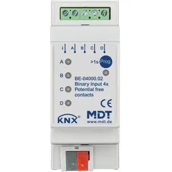 1St. MDT Binäreingang 4-fach REG BE-04000.02 Anschluss potentialfreier Kontakte