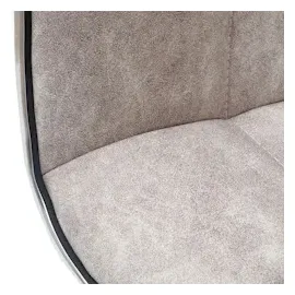 Mendler 2er-Set Esszimmerstuhl HWC-C41, Stuhl Küchenstuhl, höhenverstellbar drehbar, Stoff/Textil MVG ~ vintage kieselgrau