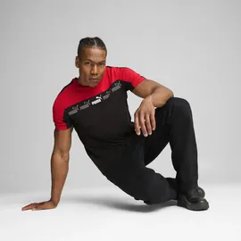 Puma T-Shirt "Around The Block T-Shirt Herren", Jungen, Gr. M, rot (for all time rot), Obermaterial: 100% Baumwolle. Rippe: 80% Baumwolle, 20% Polyester, clean, regular fit, Rundhals, Shirts T-Shirt