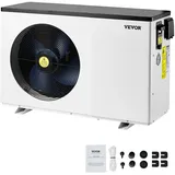Vevor Elektrische Pool-Wärmepumpe 3,22-15,25 kW Energiesparende variable Frequenz