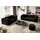 Home Affaire 2-Sitzer HOME AFFAIRE "FOLLINA", schwarz, B:193cm H:71cm T:100cm, 100% Polyester, Sofas, 2-Sitzer Sofa mit klassischer Chesterfield-Knopfheftung