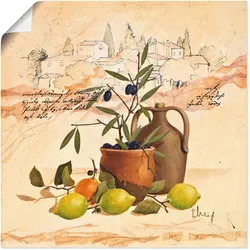 Wandbild ARTLAND "Lavendel Impressionen", orange (farbe bild(er): orange), B:50cm H:50cm T:0,1cm, Papier, Bilder, als Leinwandbild, Poster, Wandaufkleber in verschied. Größen