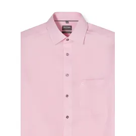 Olymp Businesshemd OLYMP "OLYMP Luxor, comfort fit, New Kent", Herren, Gr. 44, Normaler Arm, hellrosé, 100% Baumwolle, Hemden